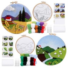 Needle Felting Kits Beginners, DIY Wool Needle Felting Starter Kit, Needle Fe...