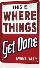 Funny Garage Tin Metal Signs Home D cor 8x12 Inch Vintage Aluminum Wall Humor Qu