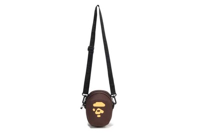 国内正規 即発送 25SS APE HEAD MINI SHOULDER BAG A BATHING APE 25SS APE HEAD MINI SHOULDER BAG Brown, NM cond