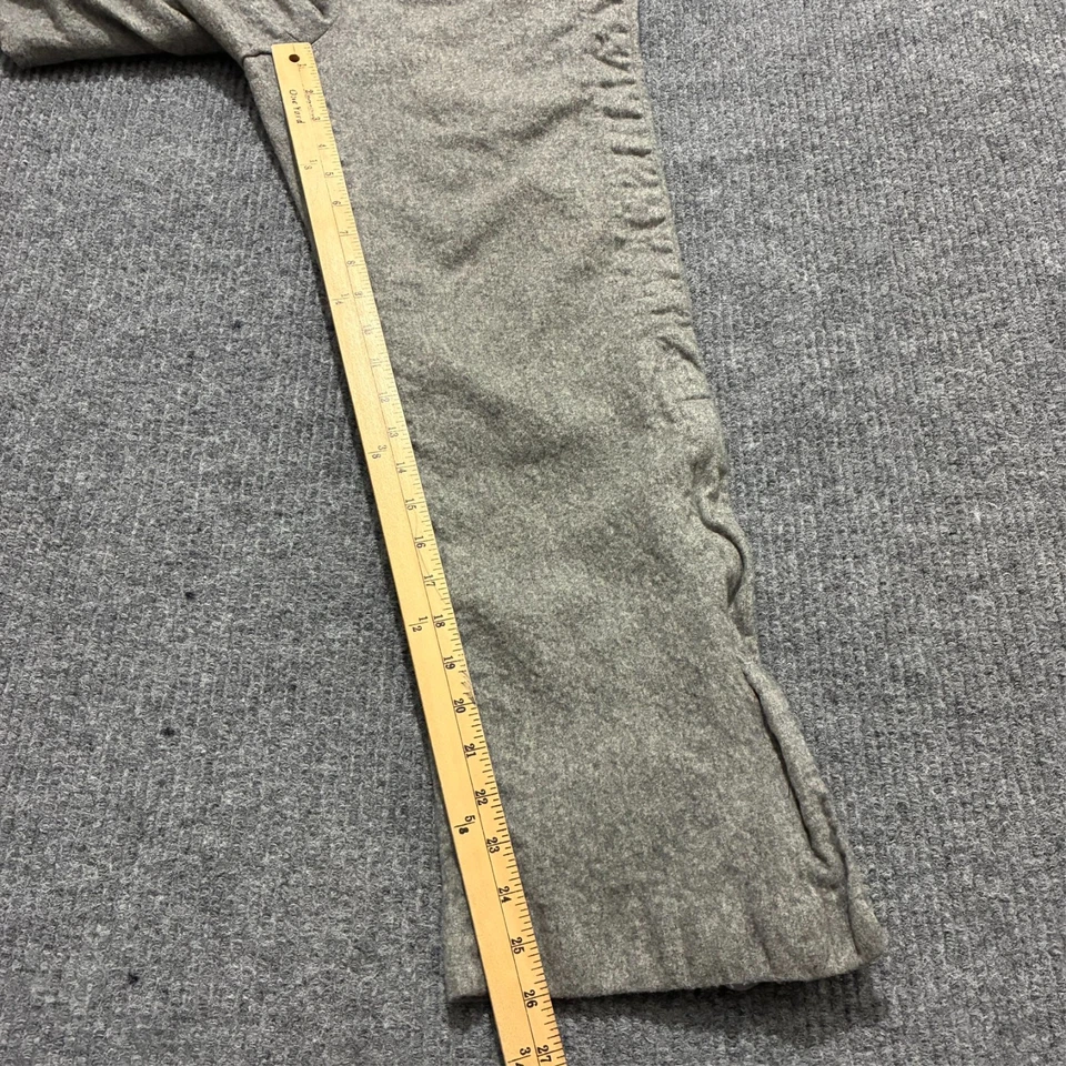 Vintage DKNY Mens Pants Size Medium Gray Pull On Wool Blend Zip Hem Low Rise - Image 4 of 4