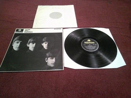 THE BEATLES WITH THE BEATLES VINYL MONO '63 UK DOMINION PRESS AMAZING N/MNIT AUD