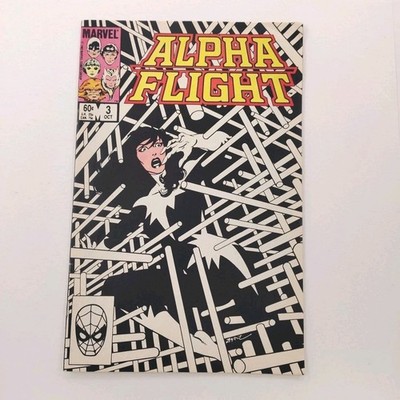 Alpha Flight #3 VF+ Marvel 1983 Key Guardian Byrne Negative Cover  -Buy 5 Get 1