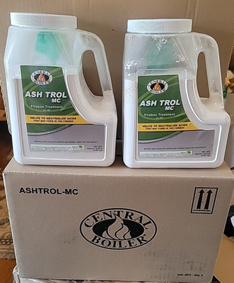 Central Boiler ASH TROL-MC 2 Jugs   Firebox   Additive Ashtrol PH Modifier