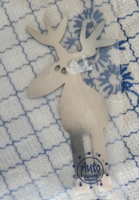 SWEDISH SILVER  METAL HANGING  HOOK MOOSE ÄLG    FROM  SWEDEN NEW IN Bag 