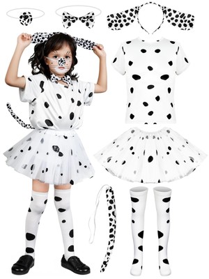 100 Day of School Costume for Kids 101st Dalmatian Costume Outfit Shirt Tutu ...