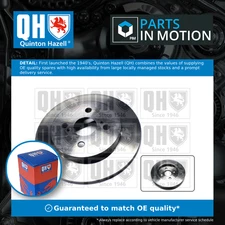 2x Brake Discs Pair Solid fits TOYOTA IQ KGJ10 1.0 Rear 09 to 15 1KR-FE 258mm QH