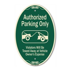 Designer Series - Authorized Parking Only Violators Will Be Towed Away At Owner