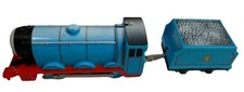 THOMAS FRIENDS GORDON TRACKMASTER MOTORIZED TRAIN ENGINE TESTED 4 CAR TENDER