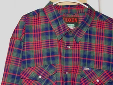 DIXXON Men's 4X XXXXL Snap Front Flannel Shirt The Red Green Show Excellent