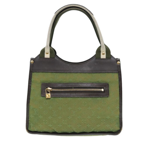 Louis Vuitton Suck Polosion Khaki Canvas Handbag Authentic