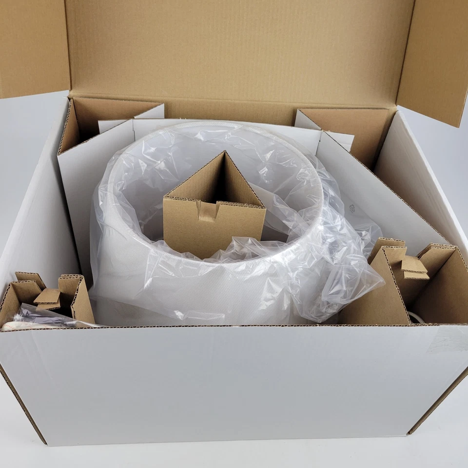 Ikea Nyfors Floor Lamp Adjustable Height Nickel Plated/White New - Image 4 of 4