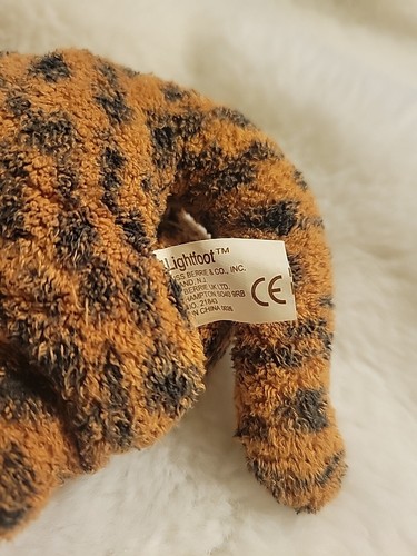 Russ Berrie Luv Pets Tiger Stuffed Animal Plush Lightfoot 7" Realistic Beanie - Picture 8 of 9