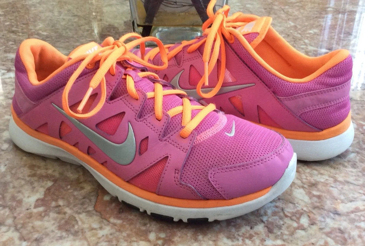 Nike Flex Supreme TR 2 Women’s Pink Glow Orange Running Shoes Size 8 #616694 504