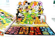 MICKEY MOUSE COLORFORMS POP UP PLAY SET, 4100, 1974 WALT DISNEY PRODUCTIONS