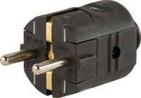 Abl Schutzkontakt Stecker 2-Polig Schwarz 16A - 250V