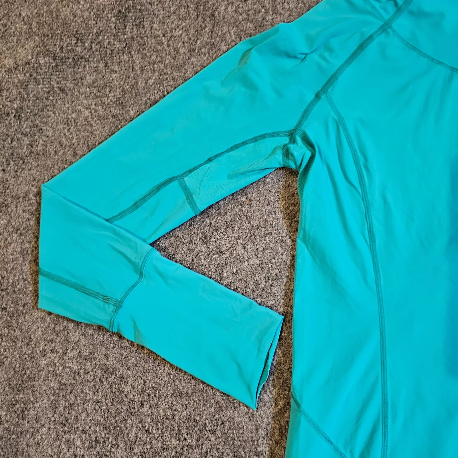 lululemon water bound 1/4 zip upf 50 long sleeve ruffle shirt