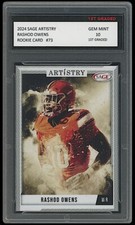 Rashod Owens 2024 Sage Artistry 1st Graded 10 Football Rookie Card RC #73