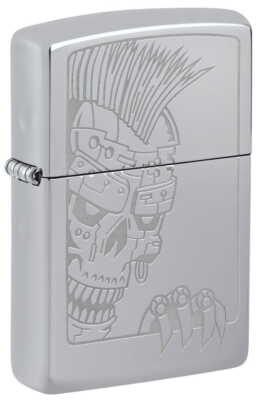 ZIPPO - BENZIN - FEUERZEUG - MOHAWK SKULL DESIGN 60007343 - NEU!