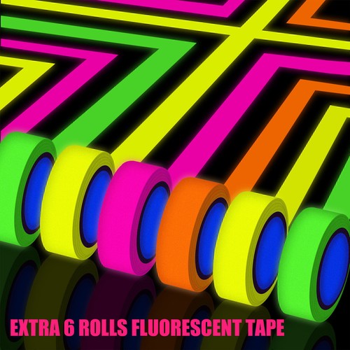 4-Pack Black Lights 100W LED IP66 Waterproof Party Neon Glow in The Dark Party - Imagen 11 de 11