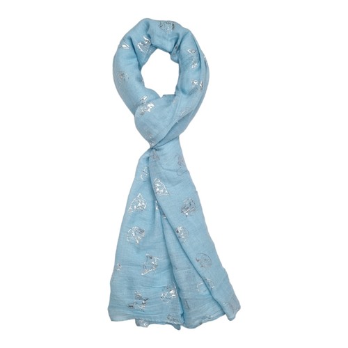 New Cute Animal Dog Puppy Printed Scarf scarves Neckerchief Viscose Cotton - Picture 64 of 77