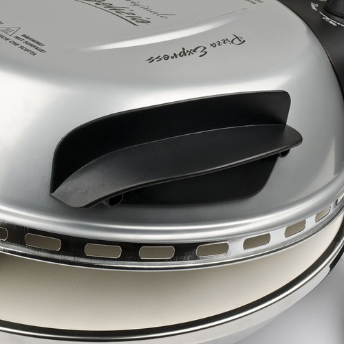 G3 FERRARI G10006 PIZZAOFEN EXPRESS DELIZIA 1200W 400°C SILBER MIT REZEPTBUCH - Bild 4 von 7