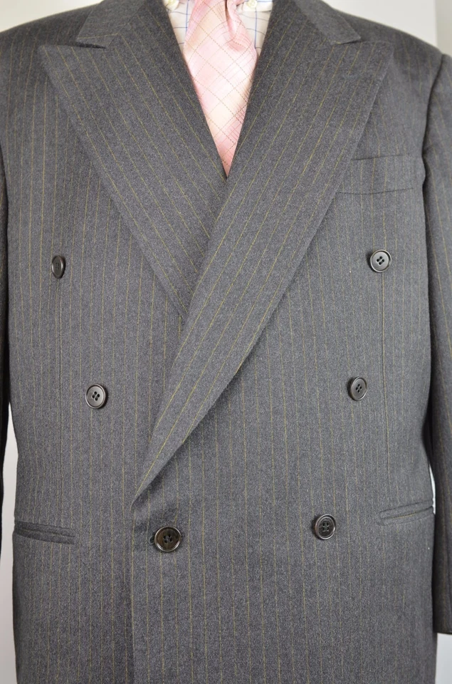 Traje Pal Zileri Para Hombre Doble Pecho Talla 54 R Italia Talla 42R EE. UU. Dos Botones Lana Foto 3 de 4