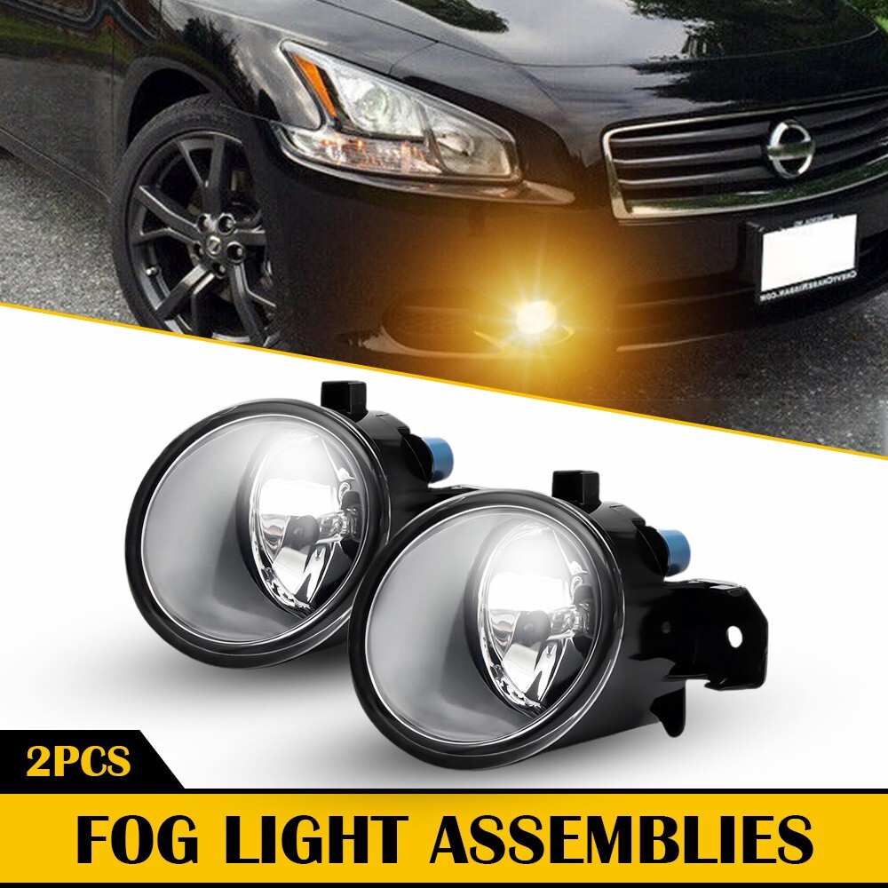 LED Fog Lights For M35 M45 QX60 Altima Pathfinder Sentra Versa Rogue Murano LN