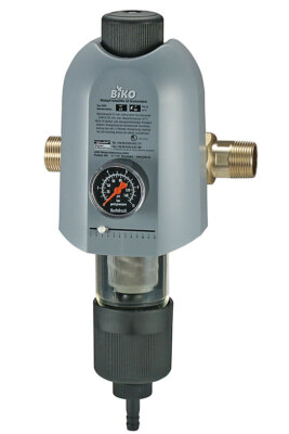 Hauswasserfilter BIKO 3/4'', 1'' DN20, DN25, Rückspülfilter waagerecht / senkrecht