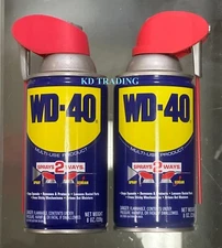2-Pk WD-40 Multi-Use SMART STRAW SPRAYS 2 WAYS Stop Squeaks Protect against Rust