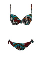 MISS BIKINI LUXE bikini donna imbottito con ferretto fantasia multicolor 1777