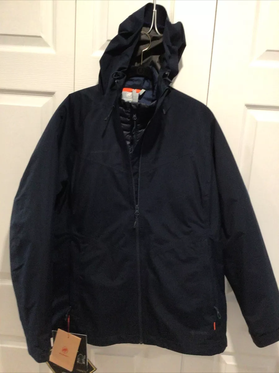 MAMMUT Convey 3 in 1 HS hooded jacket women L Marine Blue- Shell