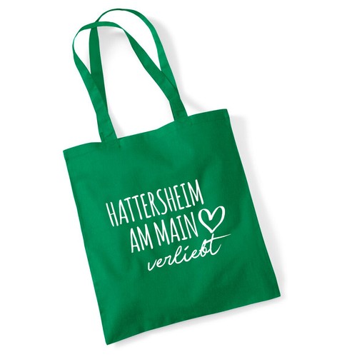 Sacchetto di iuta Hattersheim am Main innamorato borsa cotone idea regalo souvenir P - Foto 21 di 36