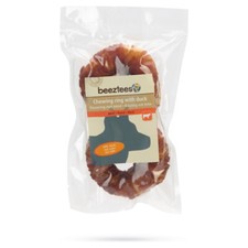 Beeztees Rinderhaut Ring mit Ente 7,5 cm / 2 Stück, UVP 4,49 EUR, NEU