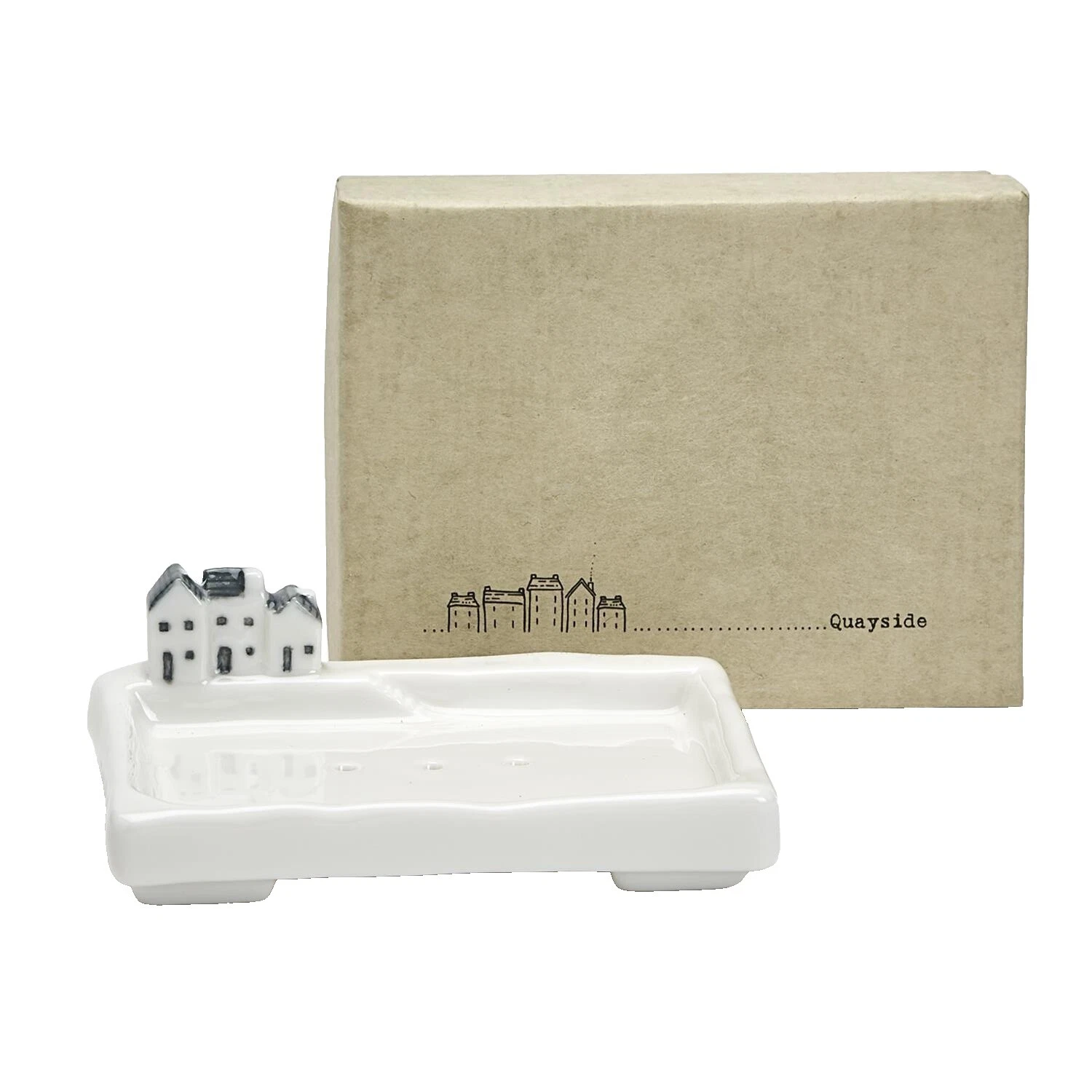 Porcelain White Bathroom Soap Dishes & Dispensers