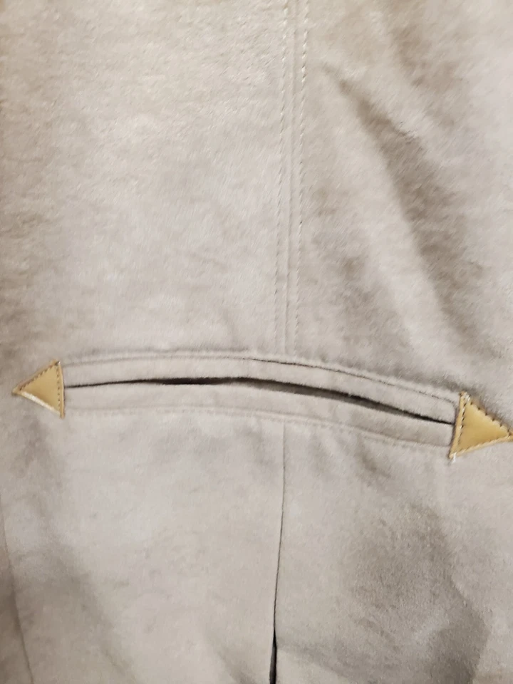 Chaqueta de cuero Rancho Deluxe by GRAIS vintage fina western imitación gamuza 48R COMO NUEVA Foto 4 de 4