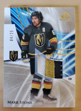 2020-21 UD SP Game Used Mark Stone Premium 3 Color Game Used Relic 4/25 HOT!