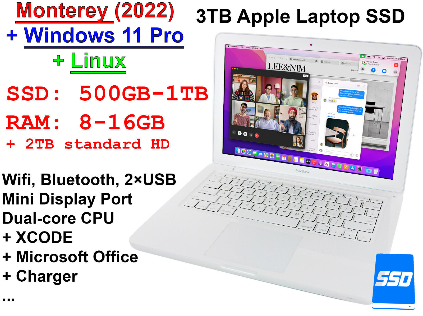 i7/16g/SSD1TB MacBookPro Office Win10\u002611