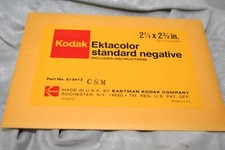 Kodak EKTACOLOR STANDARD NEGATIVE 21/4X23/4" with INSTRUCTION PART No 513412 CSM