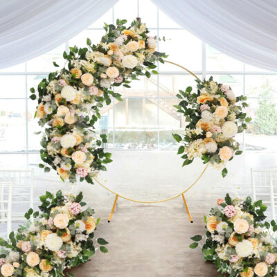 50/100CM Wedding Flower Champagne Wall Arrangement Supply Artificial Floral  Row UK
