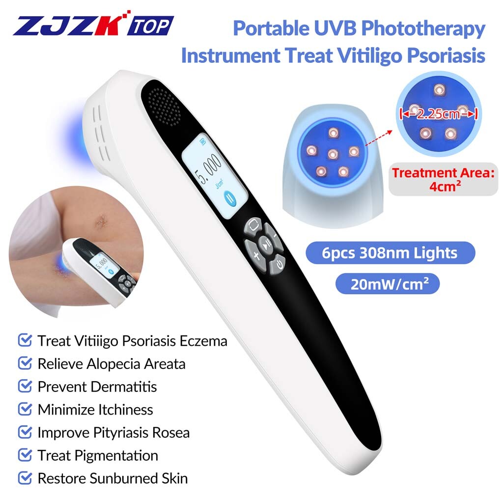 ALTRA Lampada UVB portatile 308nm dispositivo fototerapia per malattie cutanee eczema 6 diodi