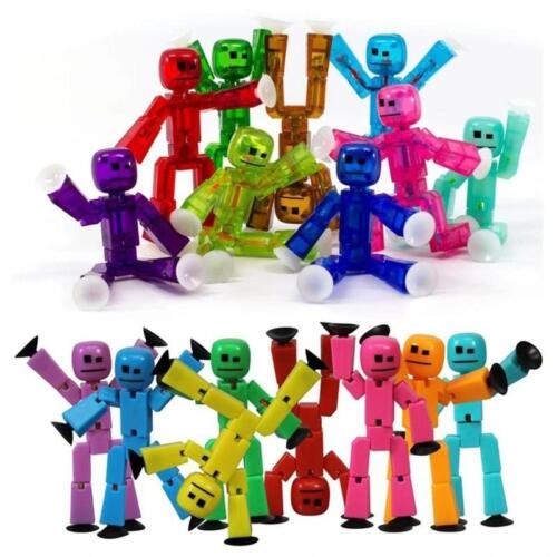 3 pièces poupées Stikbot couleur aléatoire animation d'écran jouets hangar avec jouets MJ Sucker - Photo 1/4