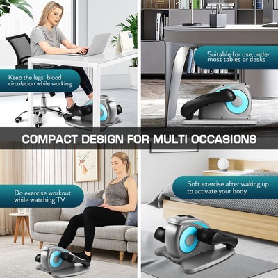 Pedal Exerciser Mini Elliptical Trainer Under Desk Elliptical Machine Workout