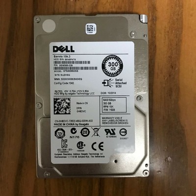 Dell H8DVC Seagate ST9300653SS 300GB 15K 6G 2.5'' SAS Internal Hard Drive 0H8DVC 