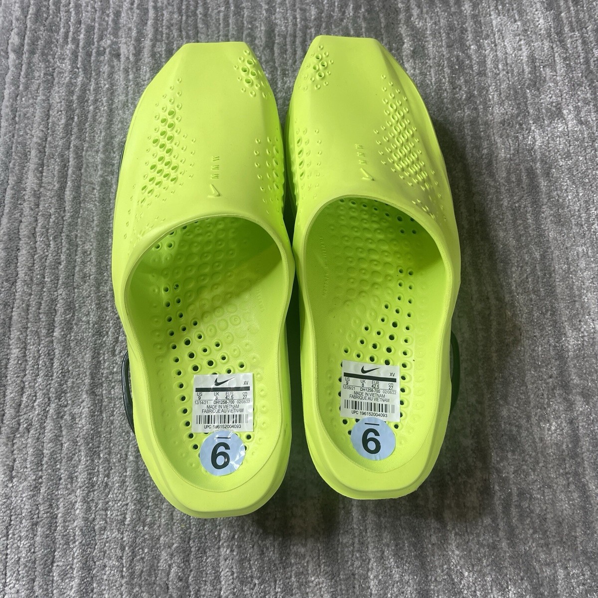 Nike x MMW Zoom 005 Slide Sandals Mens 9 Volt Black Casual  display picture 2