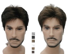 Menfolk Man Men Male Daily Wear Hair Full Wig short straight wigs 9 colors