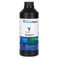 InkTec UV DTF Yellow Ink for Epson Printheads, 1 liter bottle