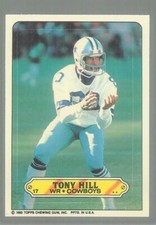 1983 TOPPS STICKER FOOTBALL  #17  TONY HILL  MINT  DALLAS COWBOYS