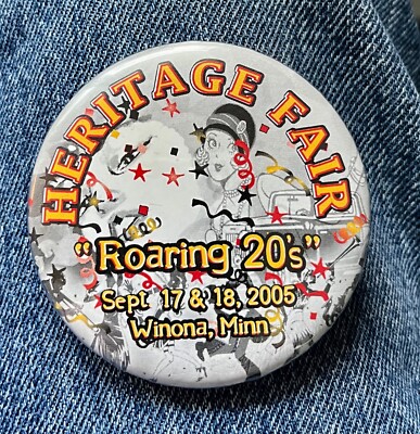 2005 Heritage Fair ''Roaring 20's'' Theme W/Flapper Winona, Mn. 2 1/2''Cel Festival