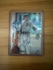 2020 Topps Chrome Rookie Autographs Logan Webb Rookie Card #RA-LW . rookie card picture