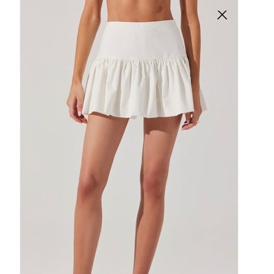 ASTR The Label Jenika Drop Waist Mini Skirt Ruffle Flouncy Summer Size M